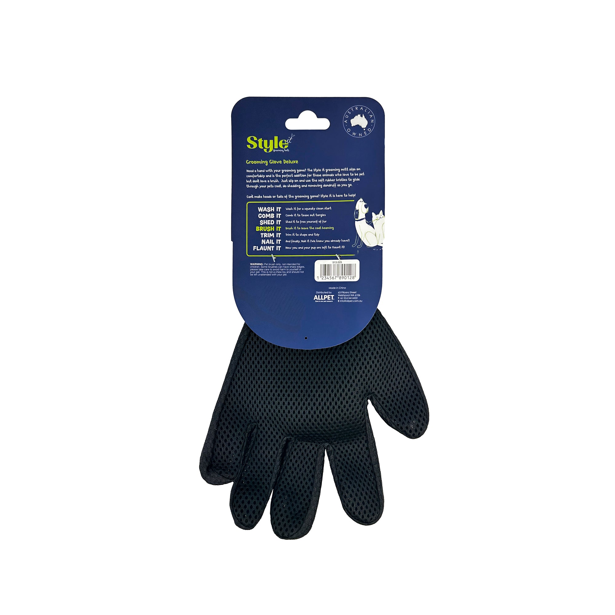 Style It - Dog Grooming Glove Deluxe