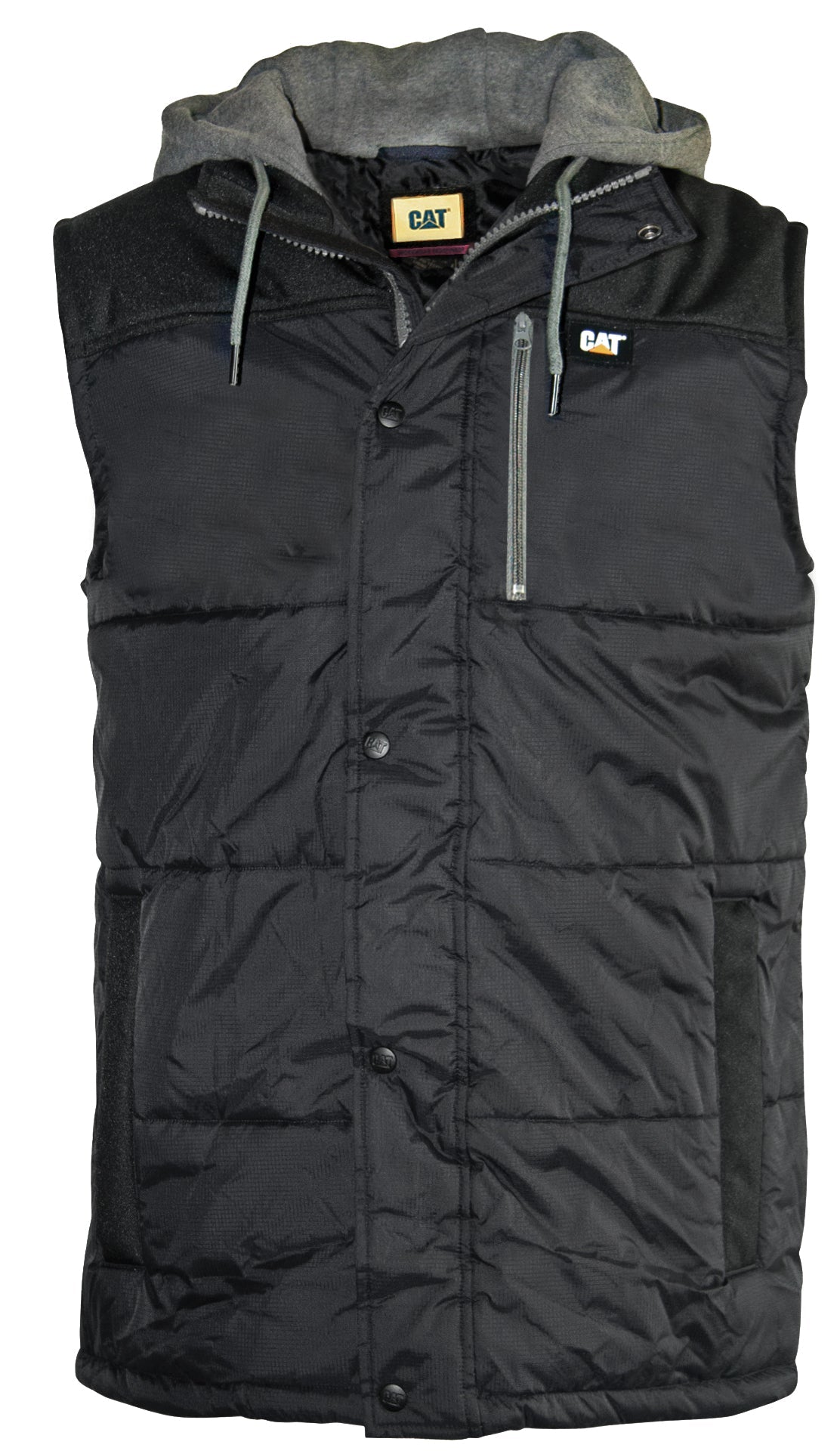 Cat Workwear - Hooded Work Vest - Black