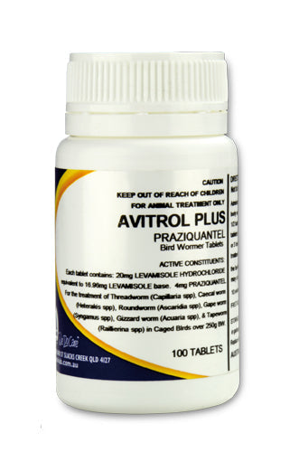 Avitrol Plus Bird Wormer Tablets