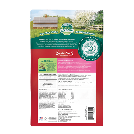 Oxbow Essentials Young Rabbit Food 2.25kg