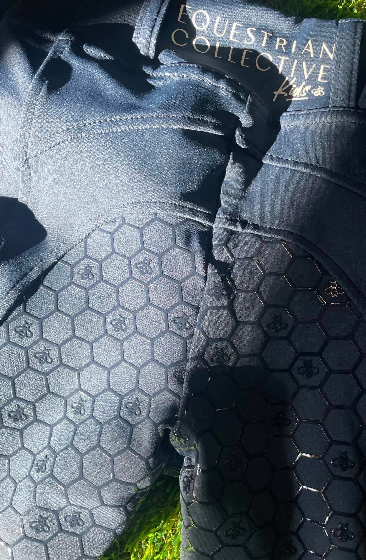 Youth Honeycomb Technical Tights - Navy