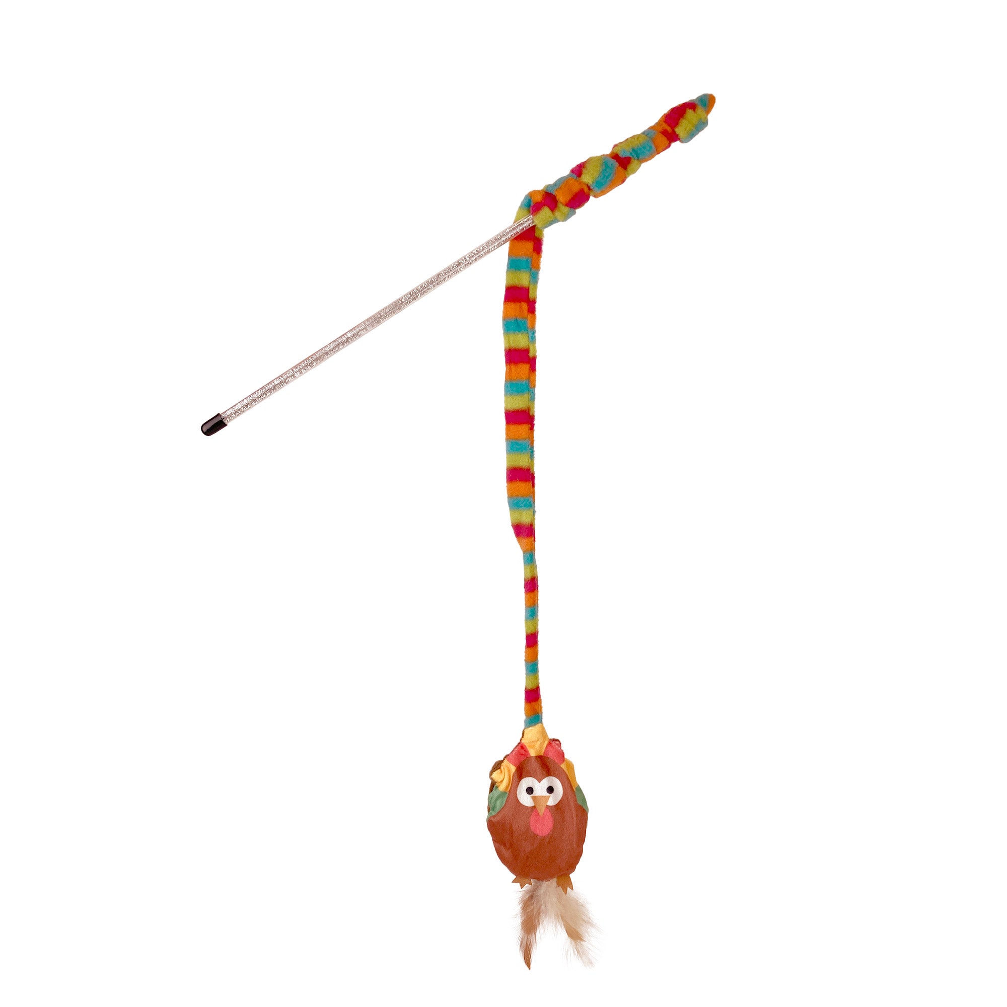 Cattitude Whisker Workout Tim Turkey Tease Wand