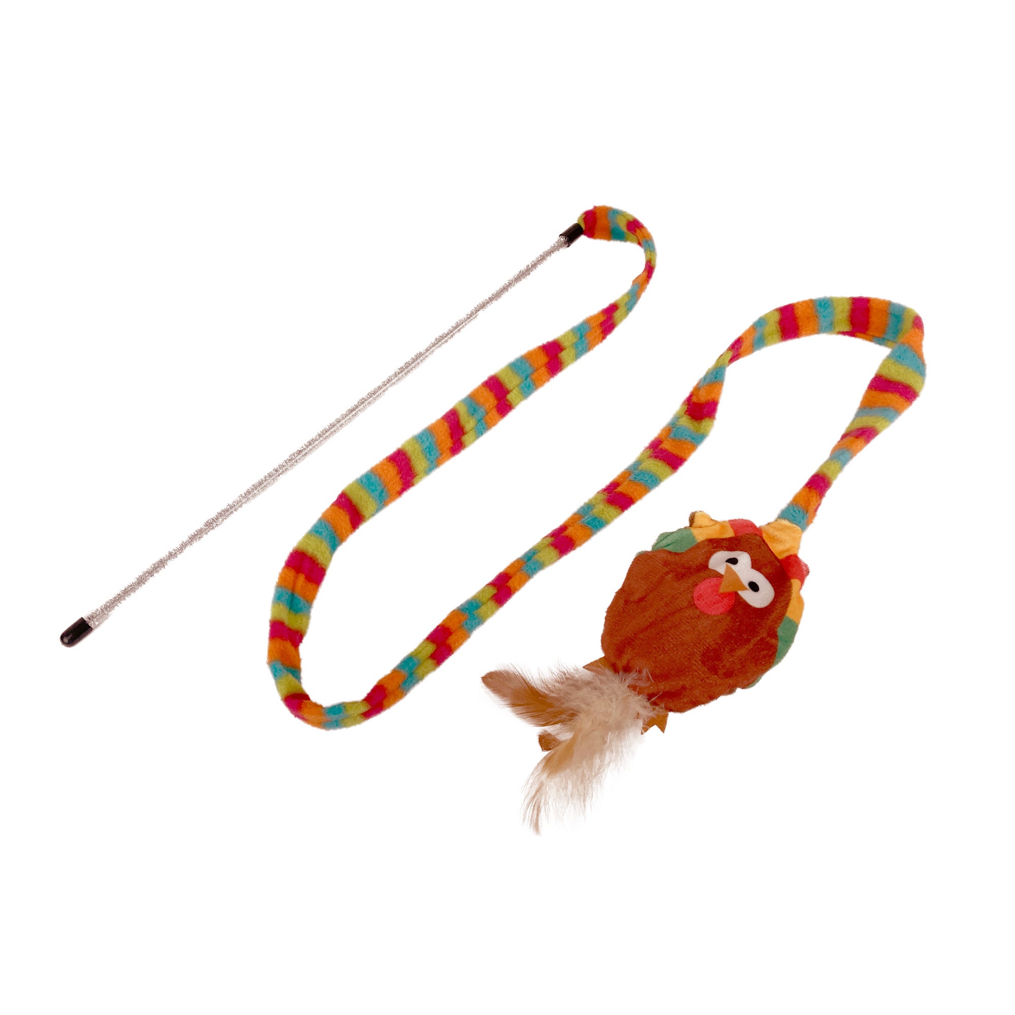Cattitude Whisker Workout Tim Turkey Tease Wand