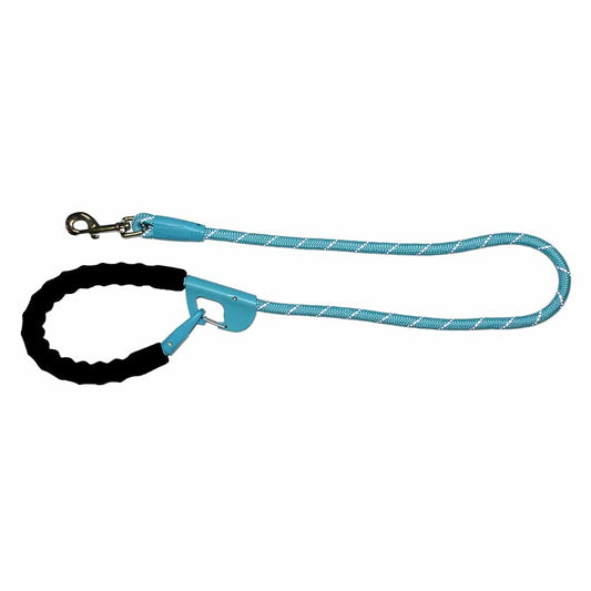 Snap and Stay Dog Lead Aqua