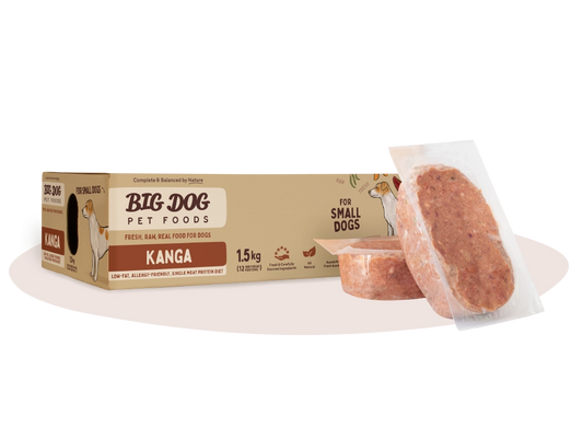 Big Dog - Small Dog Kanga Raw Dog Food 1.5Kg