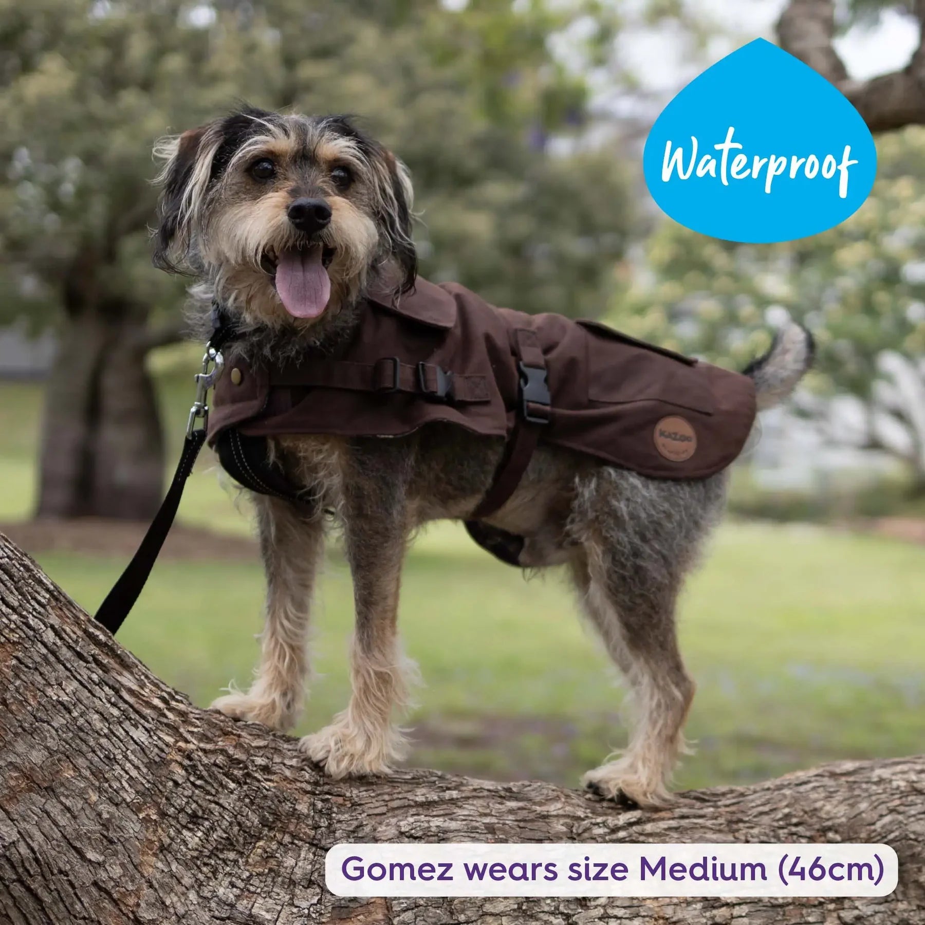Aussie Oilskin Coat - Brown