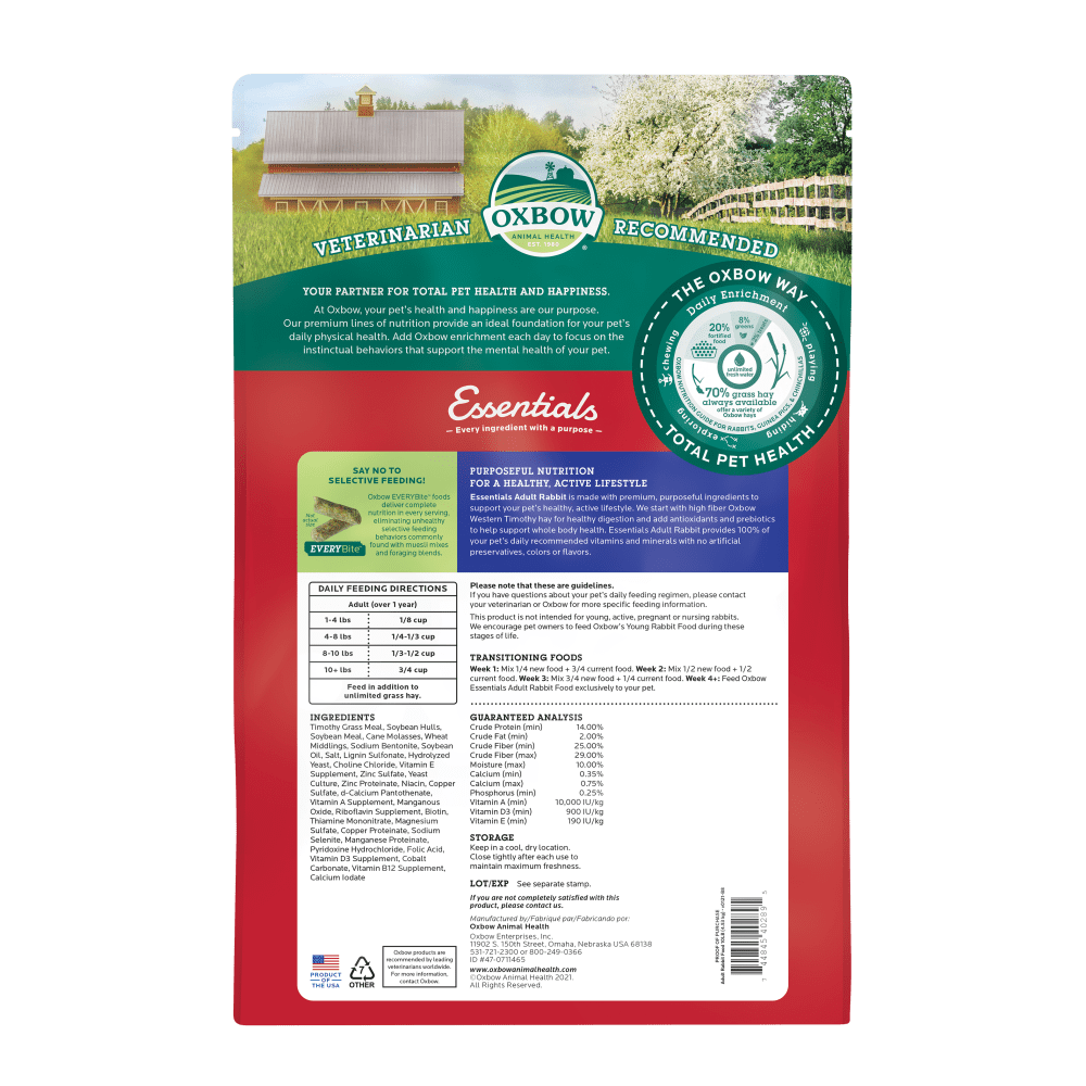 Oxbow - Adult Rabbit Food