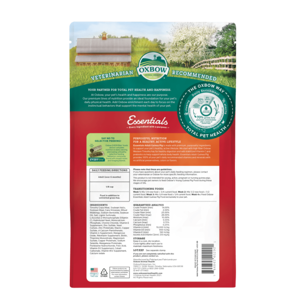 Oxbow Essentials Adult Guinea Pig Food 2.25kg
