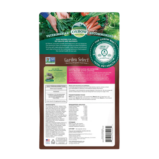 Oxbow - Garden Select Adult Rat Food
