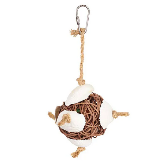 Vine and Shell Bird Ball Toy - Natural