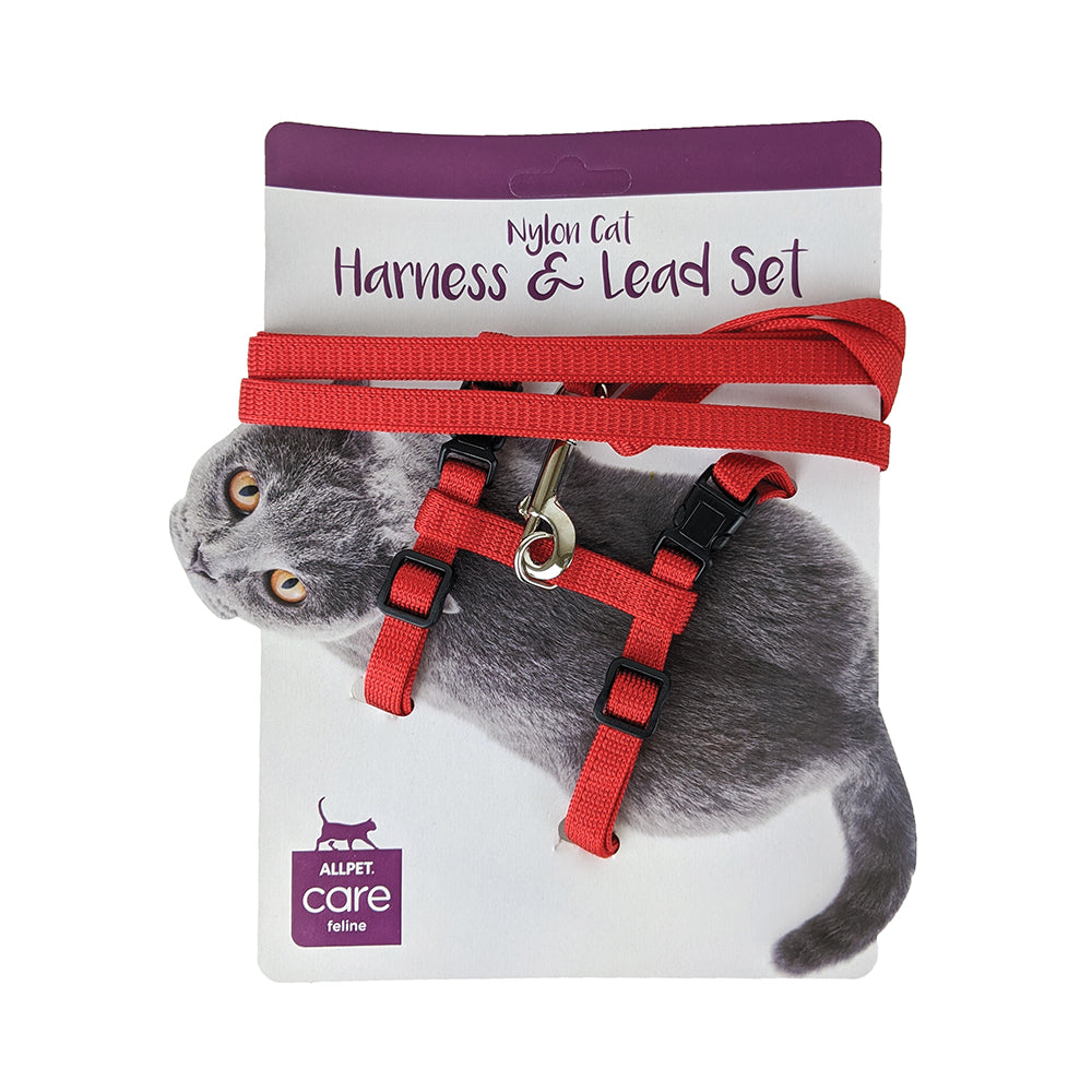 Feline Care - Cat Harness & Led Set