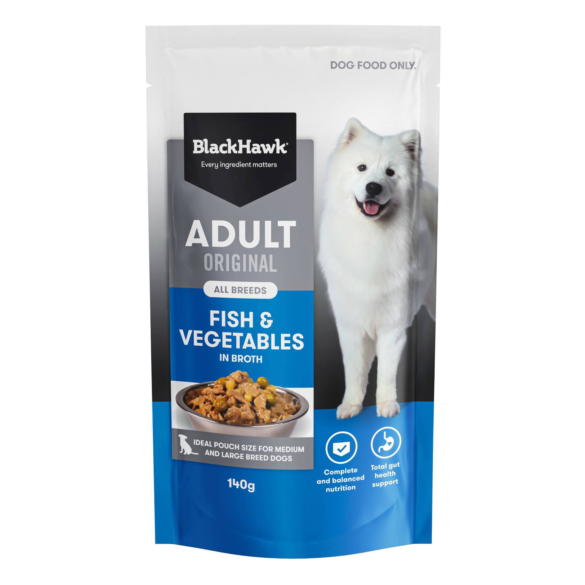 Black Hawk - Fish and Vegetables Wet Food - Adult All Breeds