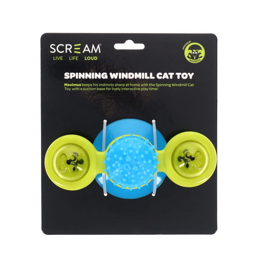 Scream SPINNING WINDMILL CAT TOY 16x7cm