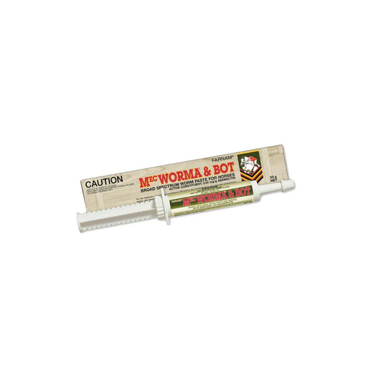 Farnam MecWorma and Bot Broad Spectrum Worm Paste for Horses 33g