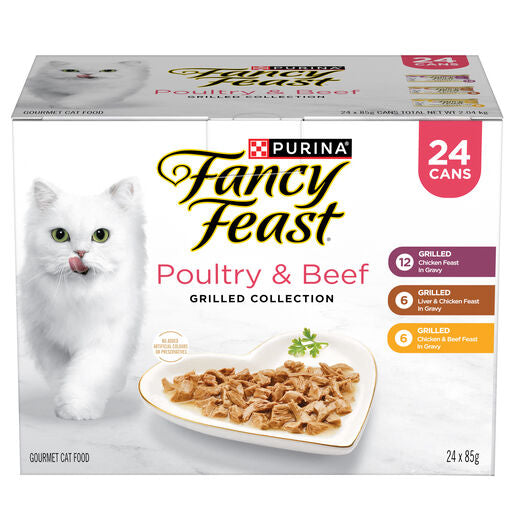 Fancy Feast Grilled Poultry & Beef Collection 24x85g