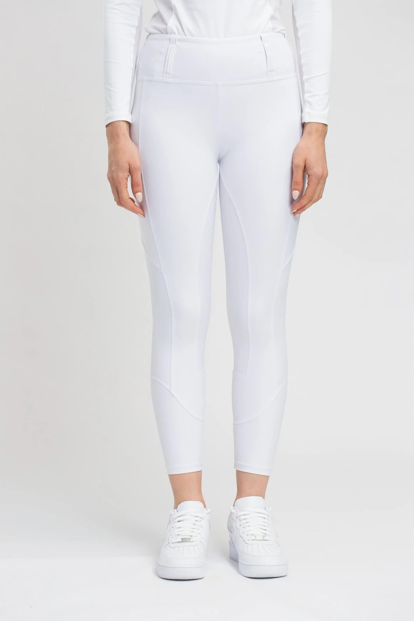 White Competition Honeycomb Technical Tights