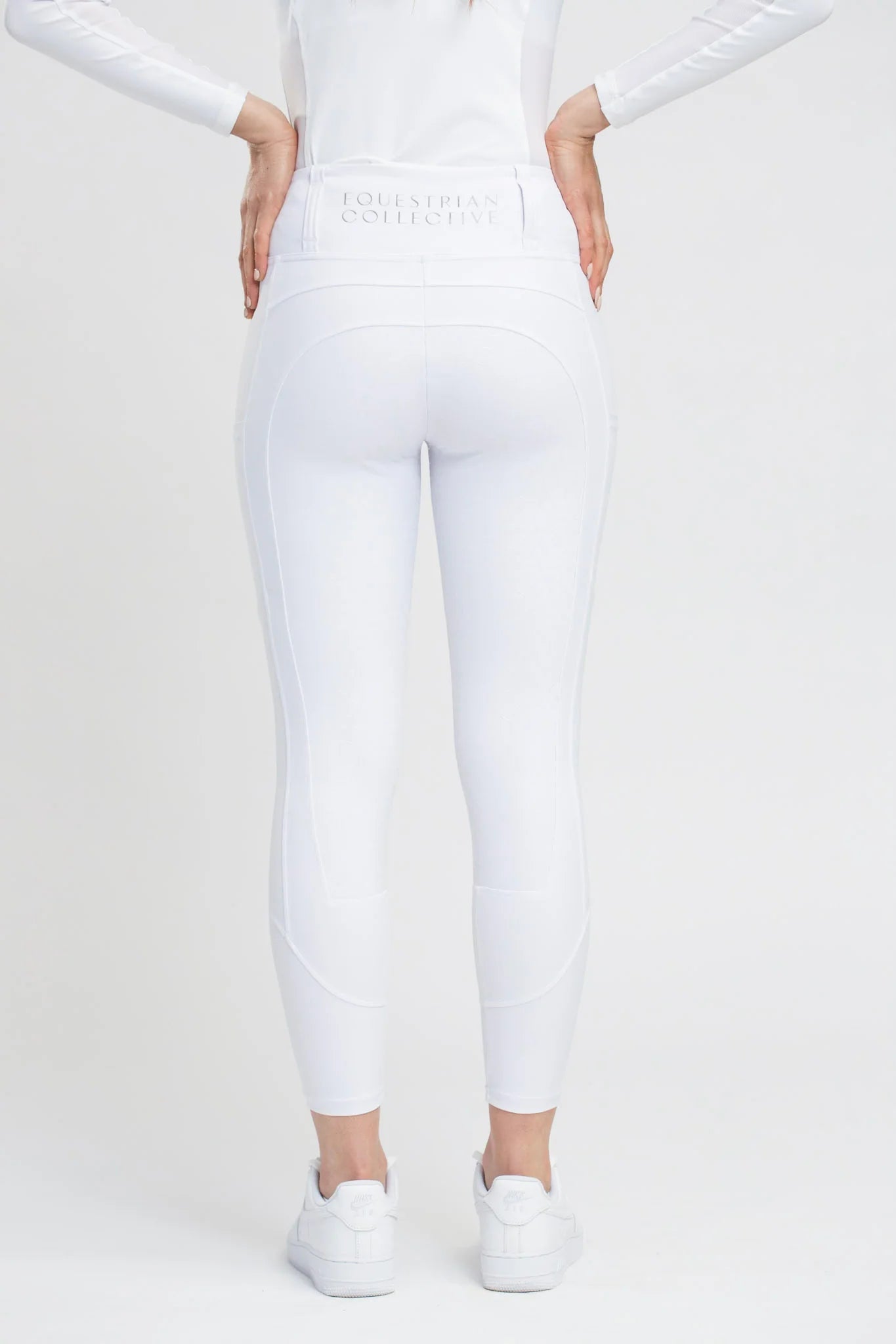 White Competition Honeycomb Technical Tights