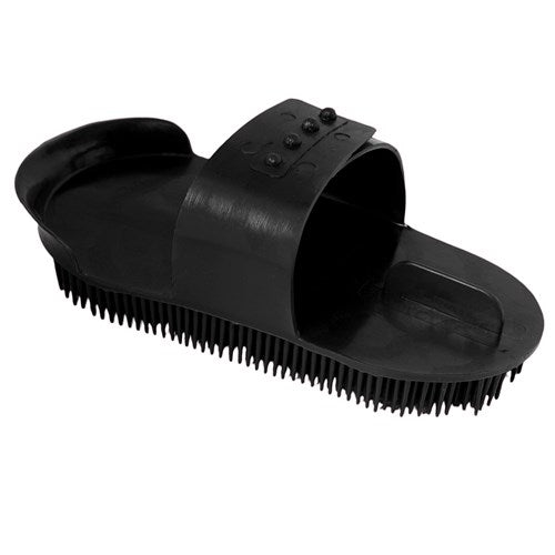 Showmaster Plastic Massage Curry Comb Black
