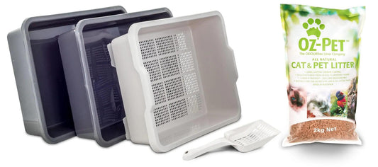 Oz Pet Cat Loo Kit - Charcoal