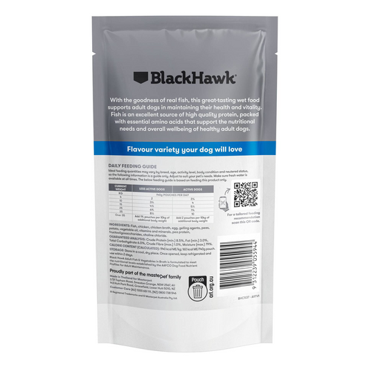 Black Hawk - Fish and Vegetables Wet Food - Adult All Breeds