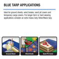 Load image into Gallery viewer, PolyTuf Medium Duty Blue Tarp 2.4m X 3m (8' X 10')
