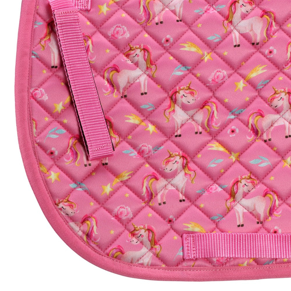 Bambino Pony Saddle Pad - Pink Unicorn