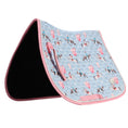 Load image into Gallery viewer, Bambino Pony Print Saddle Pad - Pale Blue/Pink

