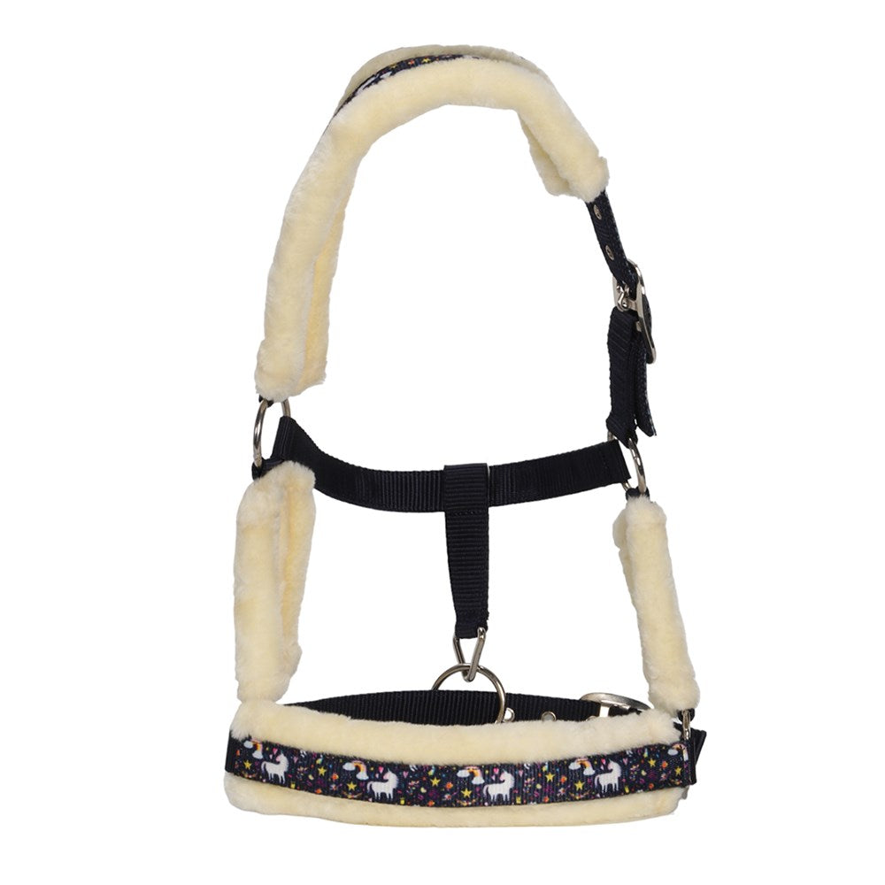 Bambino Nylon Unicorn Halter - Navy Unicorn