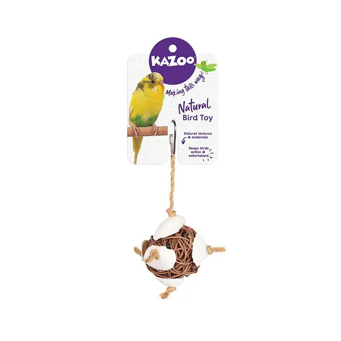 Vine and Shell Bird Ball Toy - Natural