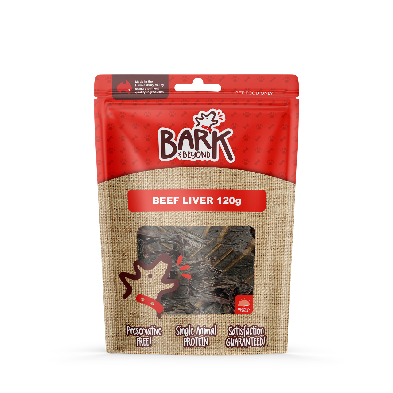 Bark and Beyond Beef Liver 120g