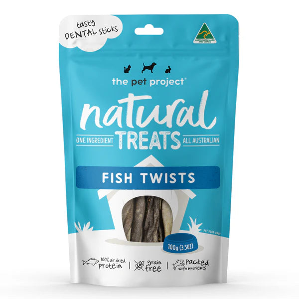 Pet Project - Fish Twists 100g