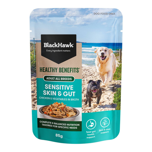 Black Hawk Healthy Benefits Wet Food - Sensitive Skin & Gut - Adult All Breeds