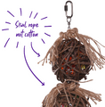 Load image into Gallery viewer, Twin Stacked Wicker Balls with Bell - Medium
