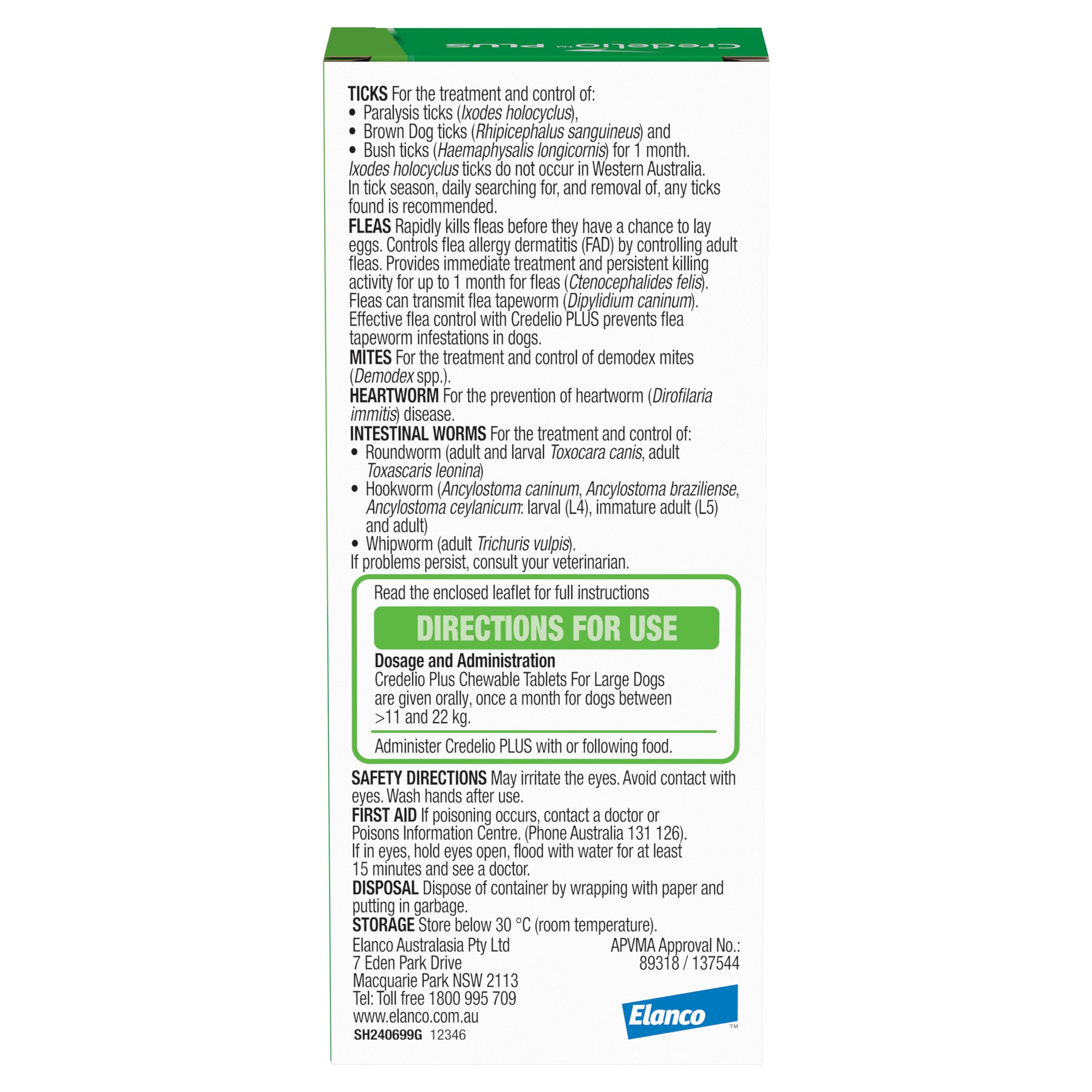 Credelio Plus - Large 11-22KG