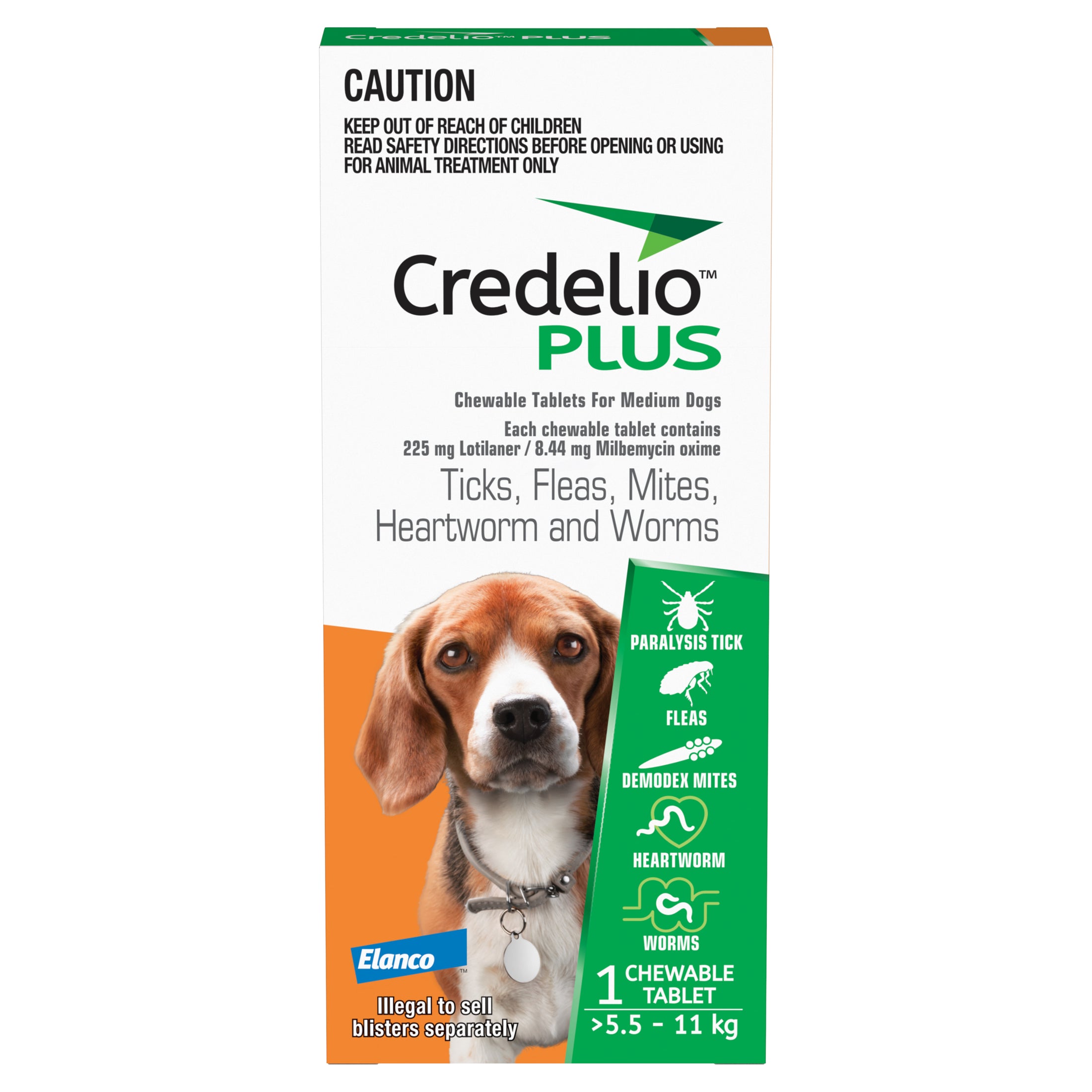 Credelio Plus - Medium 5.5-11KG