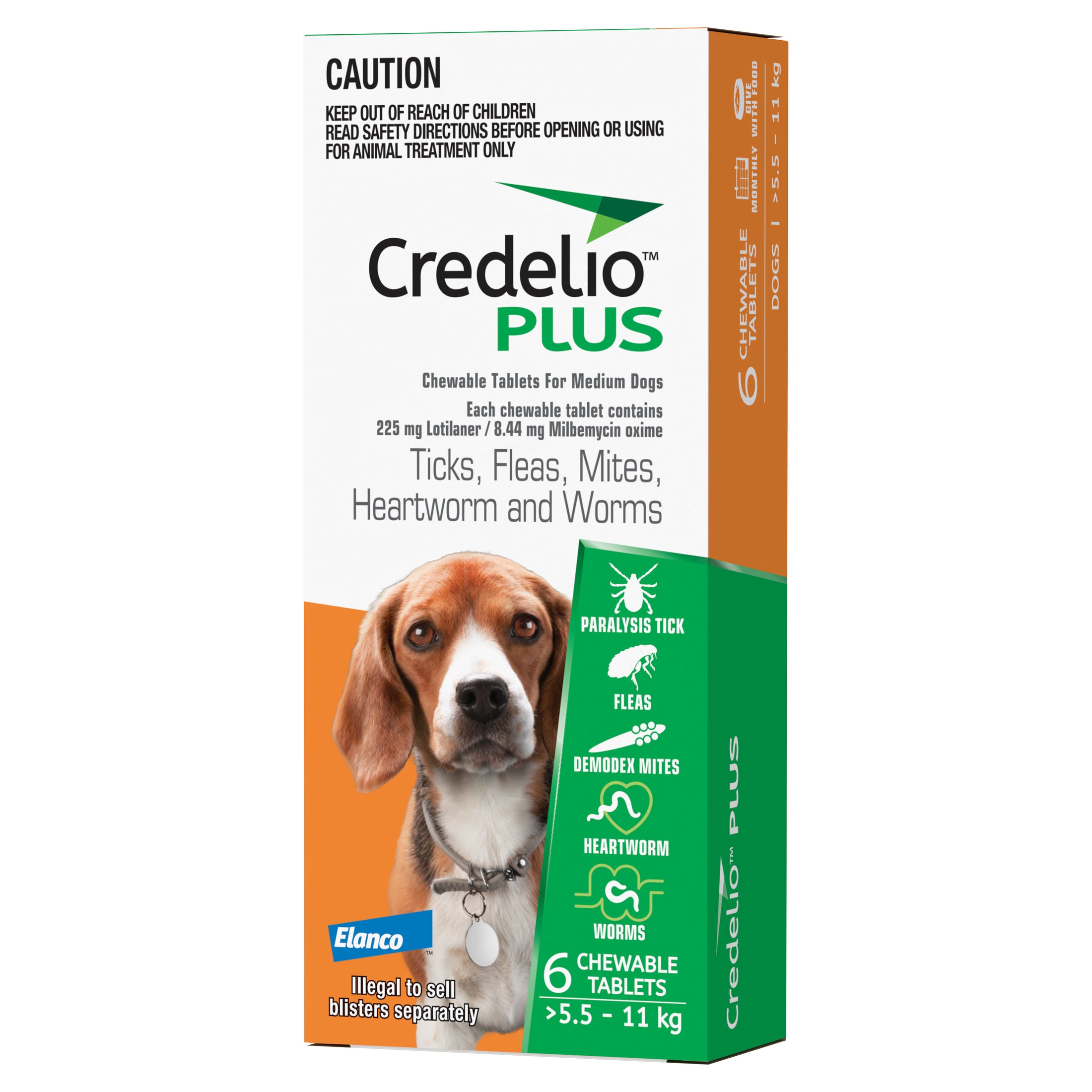 Credelio Plus - Medium 5.5-11KG