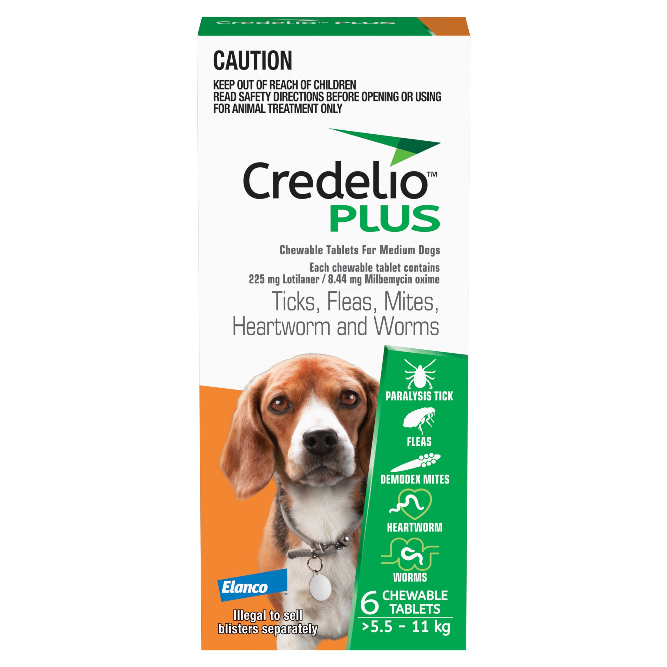 Credelio Plus - Medium 5.5-11KG