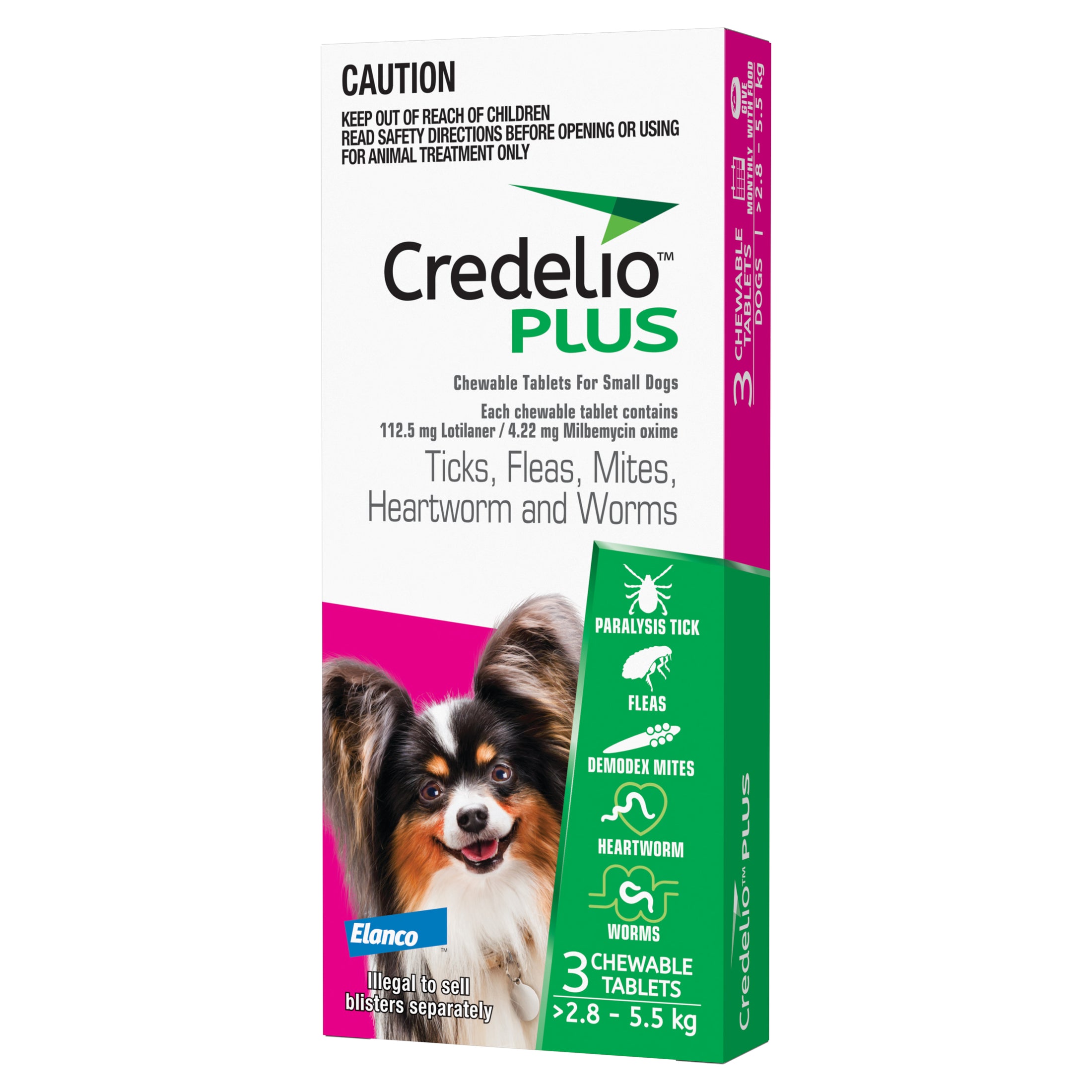 Credelio Plus - Small 2.8-5.5KG
