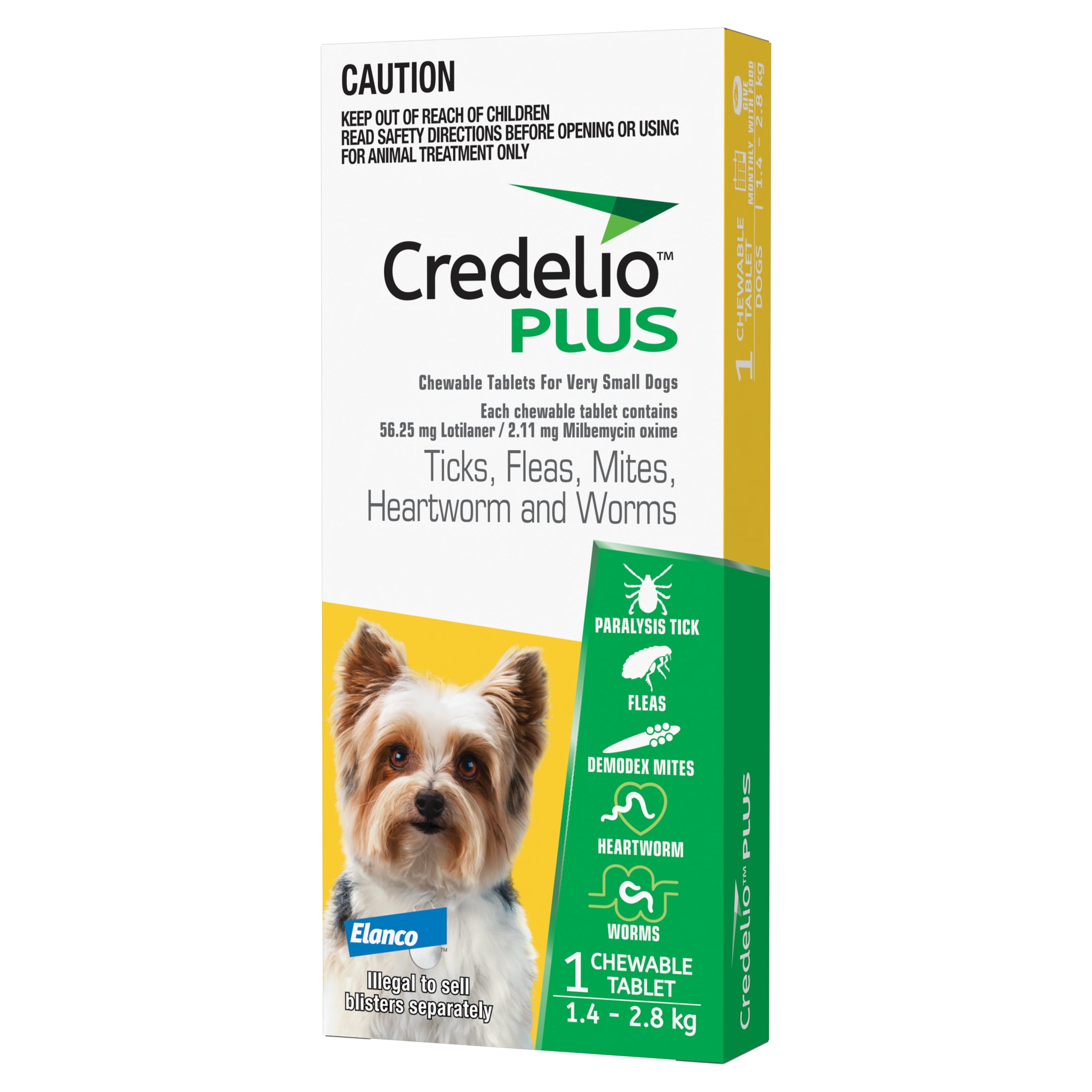 Credelio Plus - X Small 1.4 - 2.8KG