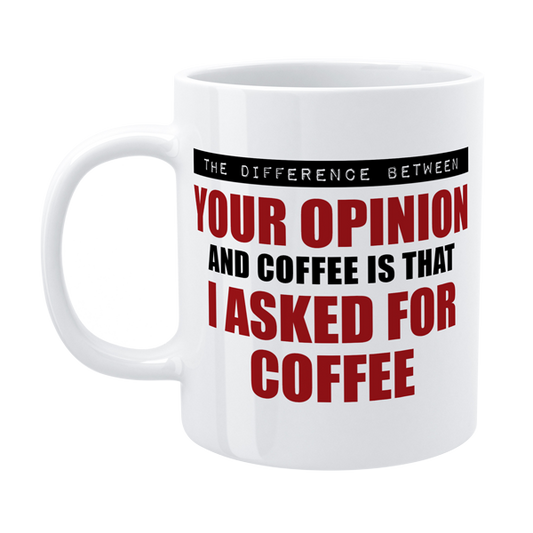 Defamations - The difference between - Funny Morning Mug