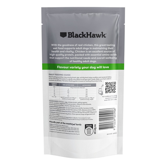 Black Hawk - Chicken and Vegetables Wet Food - Adult All Breeds