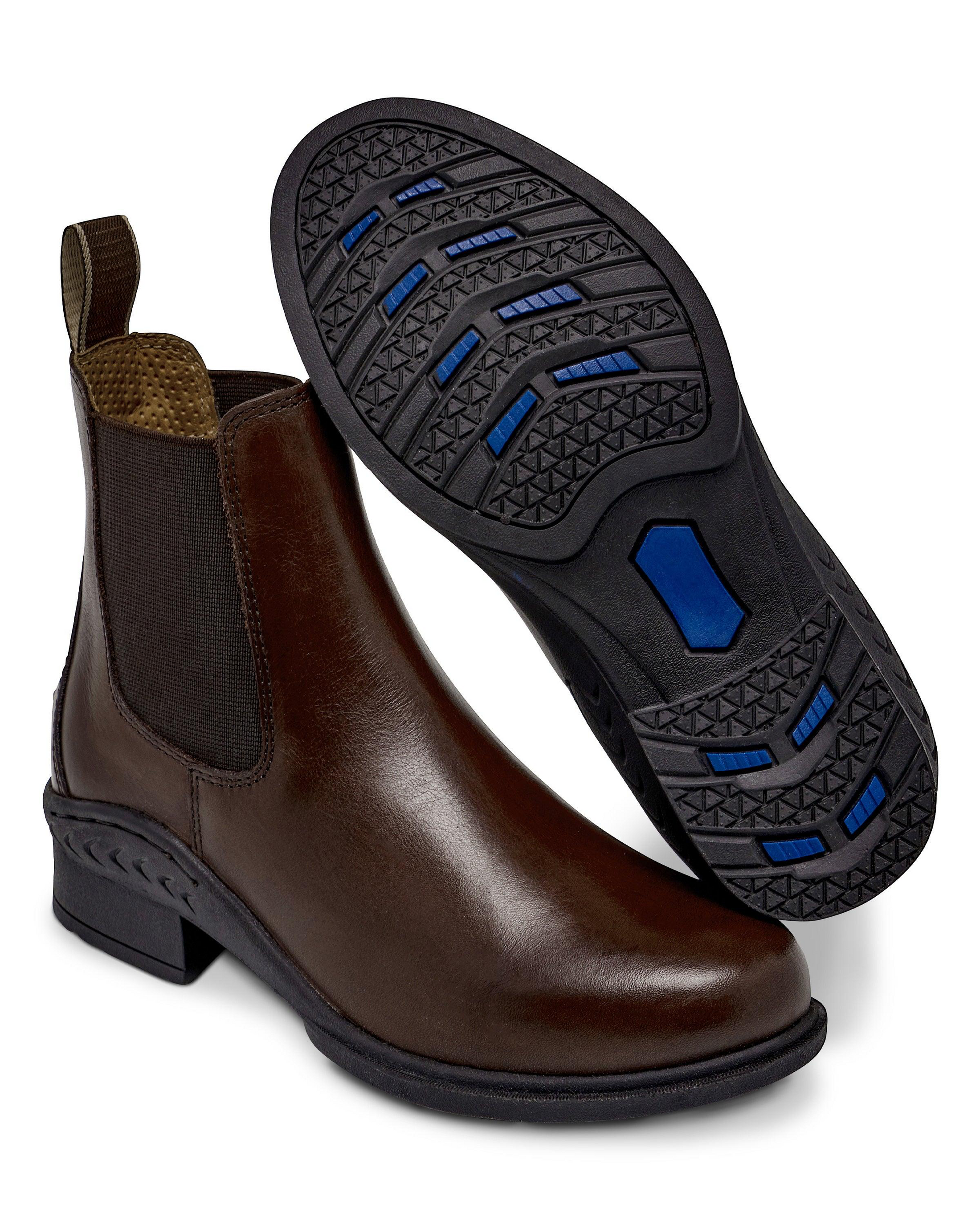 Huntington Youth Elastic Sided Jodhpur Boots - Brown