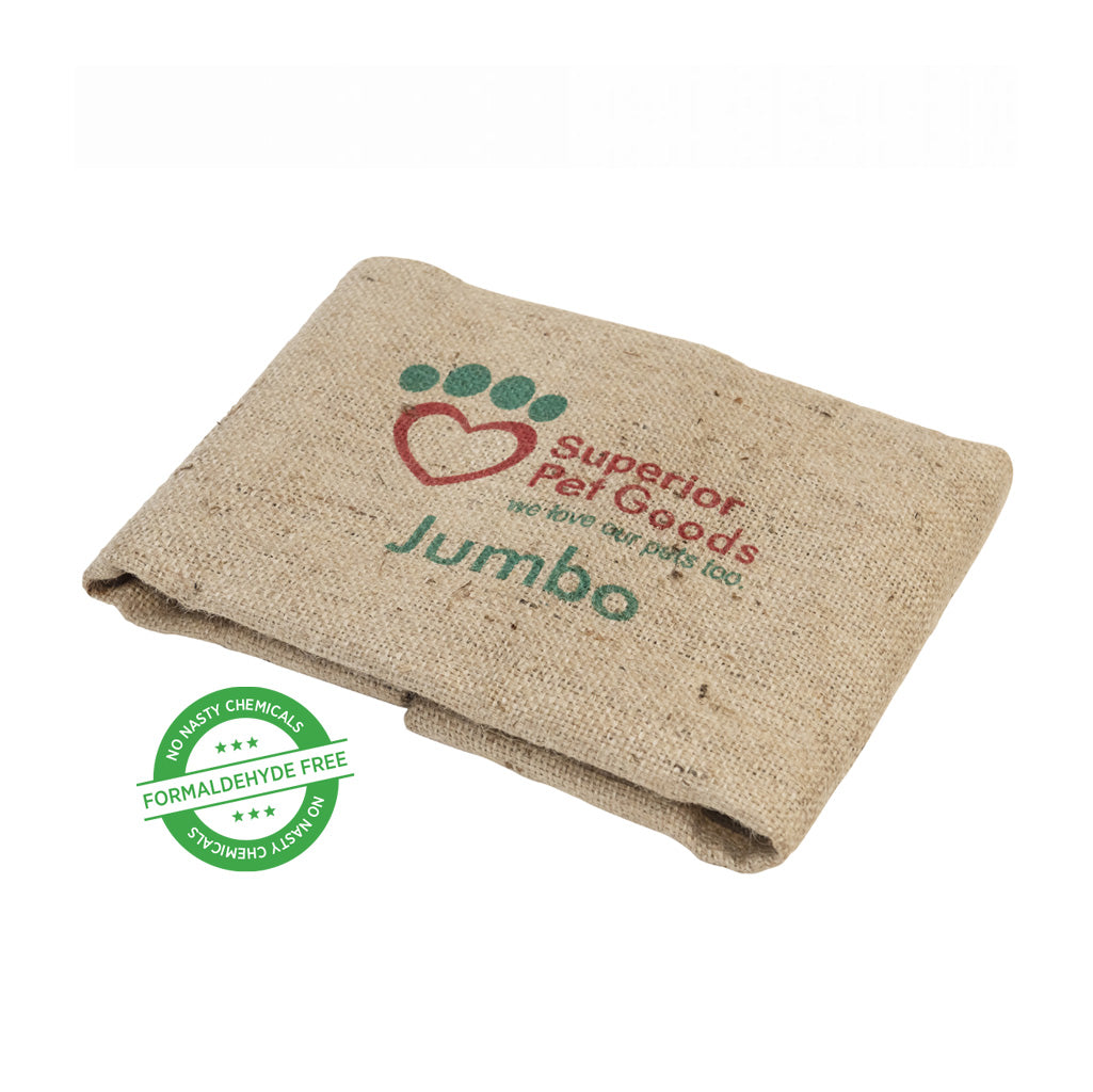 Fitted Hessian Dog Bed Cover