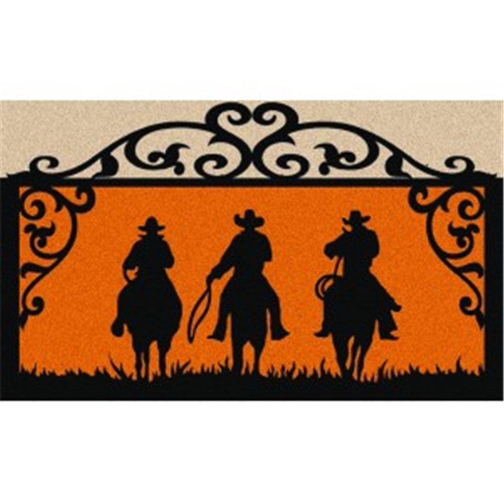 Coir Door Mat - Cowboys on the Move