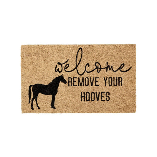 Coir Door Mat - Remove Your Hooves