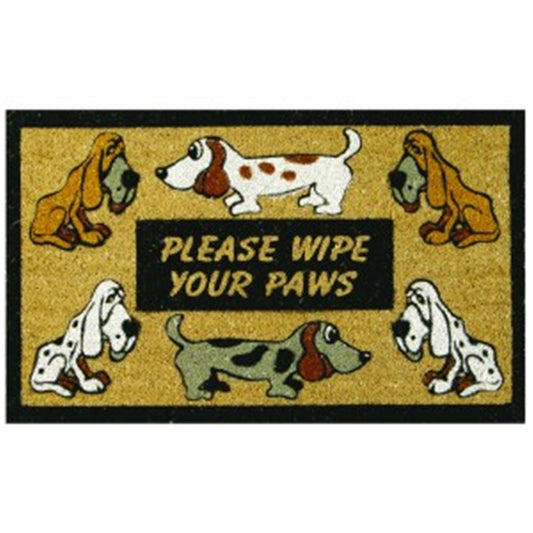 Door Mat "Please Wipe Your Paws"