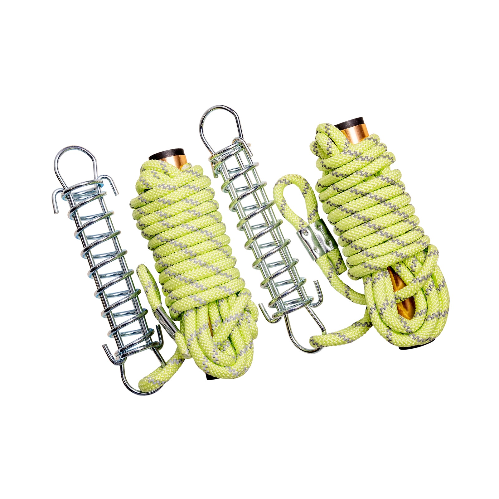 PolyTuf Guy Rope - Glow & Reflective W/Runner 6mm x 3m  2Pk