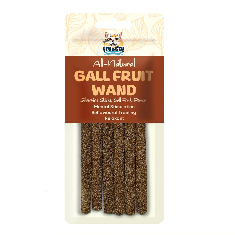 Freecat All-Natural Gall Fruit Wand 6pcs