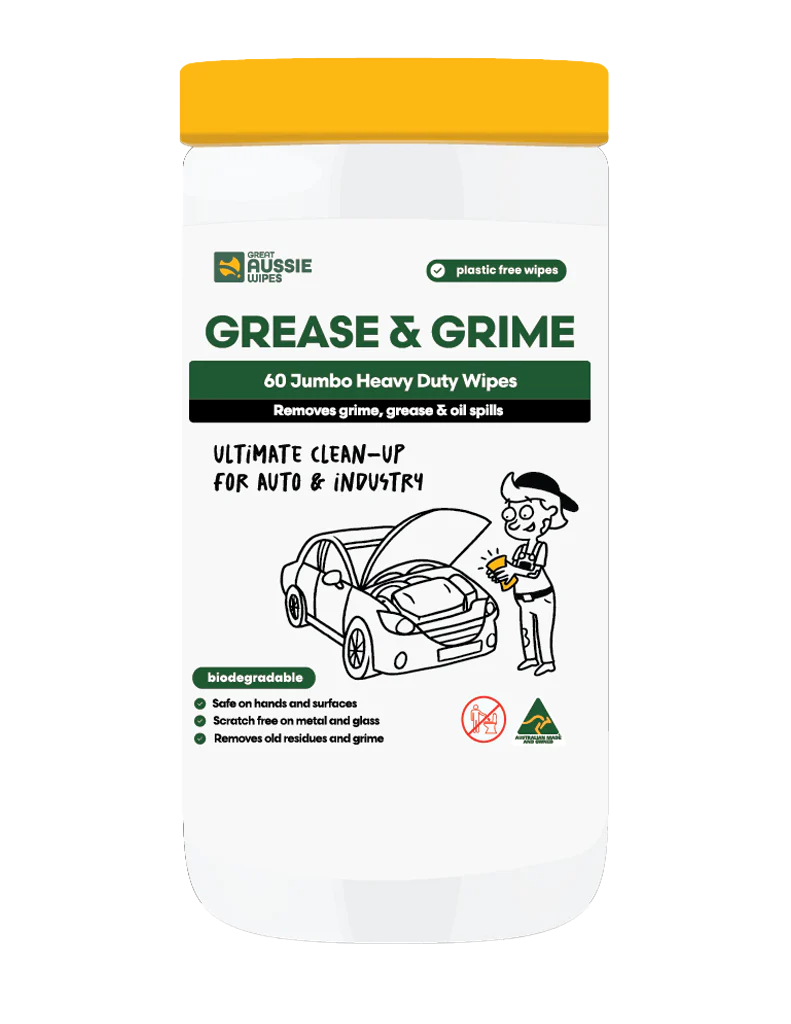 Grease and Grime Wipes - 60 Heavy Duty Wipes
