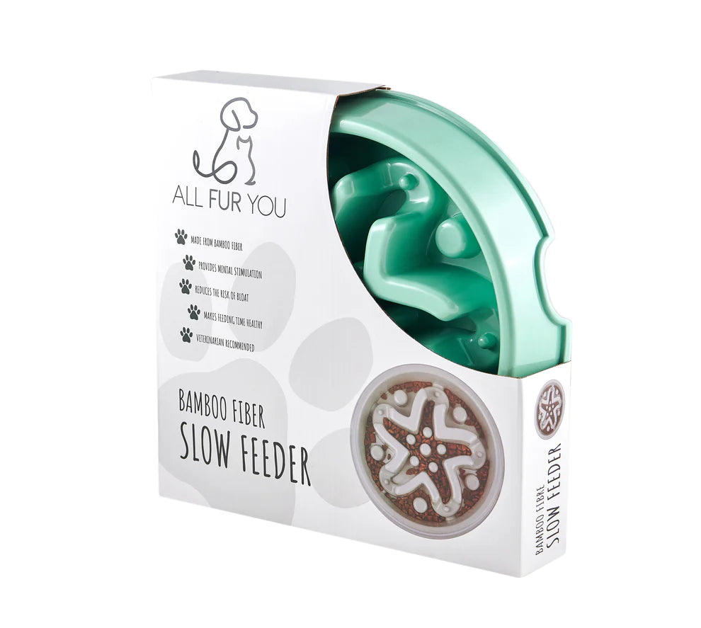 All Fur You Slow Dog Feeder Bowl